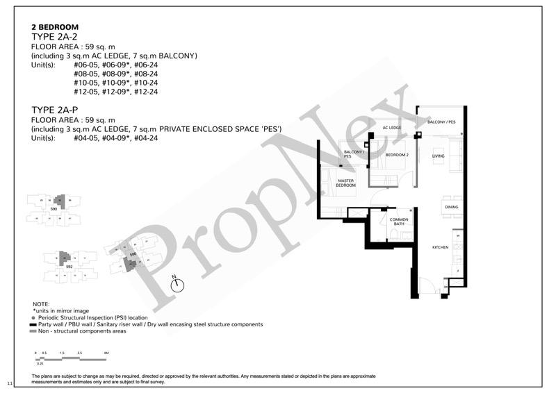 Condominium for Sale, The Wisteria Condominium For Sale, $860,000, 2 Bed 1 Bath 635 sqft $1,354.00 psf, SGD 860,000 | 99-year Leasehold