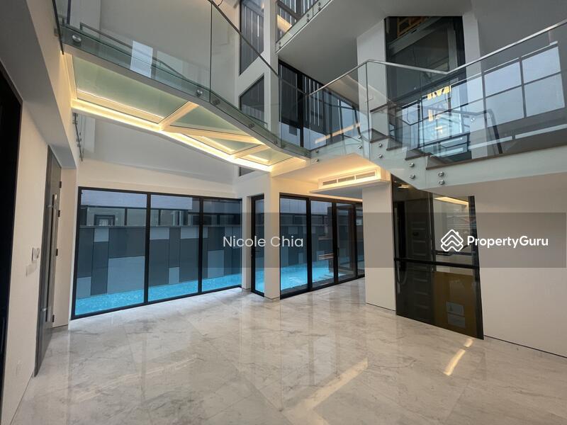 Detached for Sale, Just TOP Kovan brand new bungalow with lift and pool park up to 4 cars, SGD 11,200,000 | Freehold