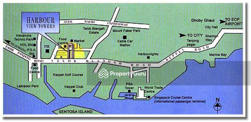 Condominium for Sale, Harbour View Towers, SGD 1,390,000 | 99-year lease