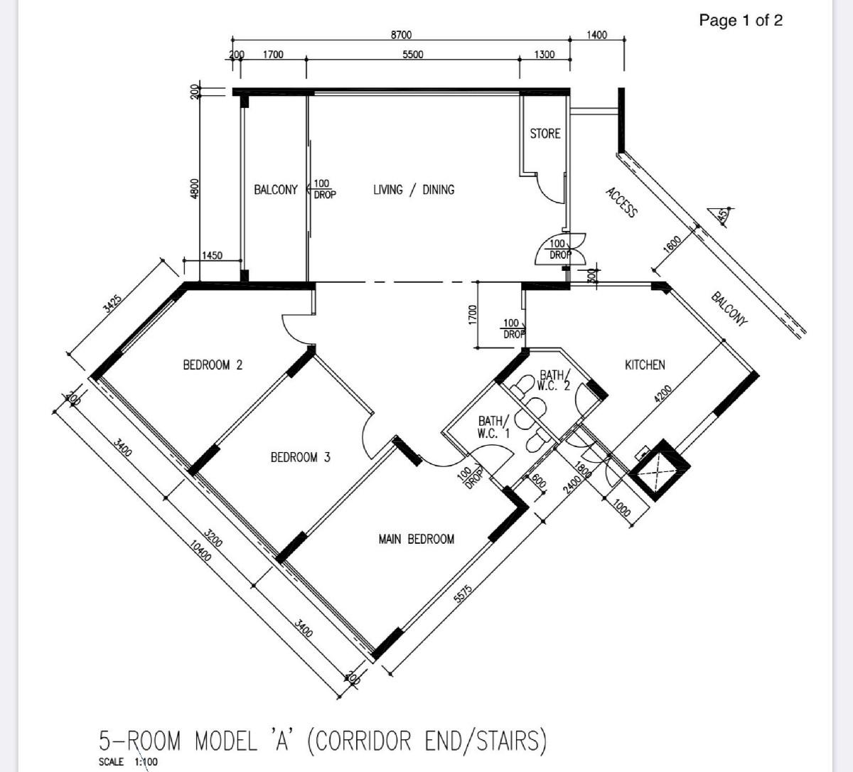 102 Bukit Batok West Avenue 6 HDB Apartment For Sale, $800,000, 3 Bed 3 Bath 1,615 sqft $495.00 psf