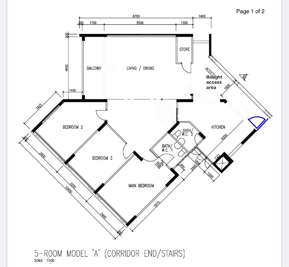 102 Bukit Batok West Avenue 6 HDB Apartment For Sale, $800,000, 3 Bed 3 Bath 1,615 sqft $495.00 psf
