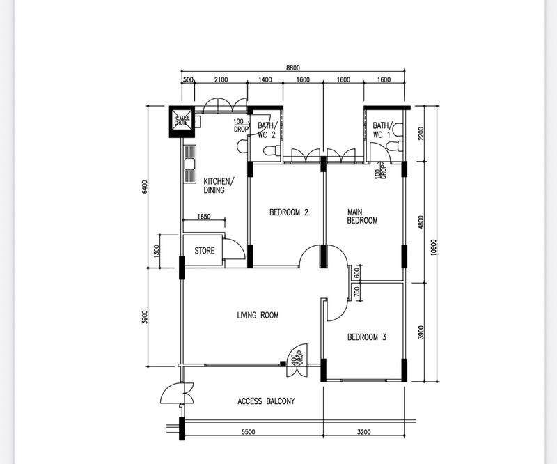 HDB Apartment for Sale, 288 Yishun Avenue 6 HDB Apartment For Sale, $480,000, 3 Bed 2 Bath 904 sqft $531.00 psf, SGD 480,000 | 99-year Leasehold