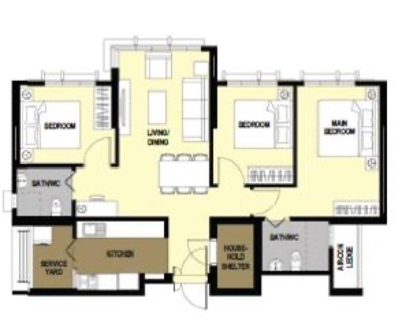 HDB Apartment for Sale, 102A Bidadari Park Drive HDB Apartment For Sale, $1,150,000, 3 Bed 2 Bath 1,001 sqft $1,149.00 psf, SGD 1,150,000 | 99-year Leasehold