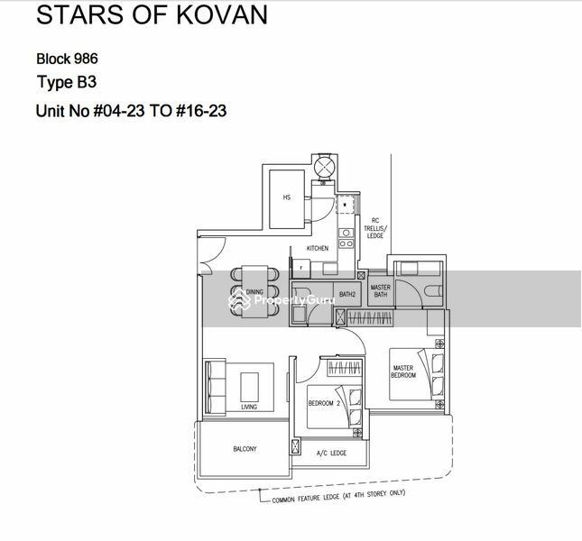 Condominium for Sale, Stars of Kovan, SGD 1,950,000 | 99-year lease