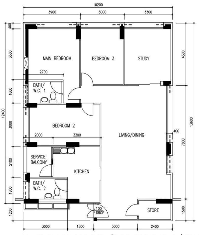 575 Pasir Ris Street 53 HDB Apartment For Sale, $900,000, 4 Bed 2 Bath 1,377 sqft $654.00 psf