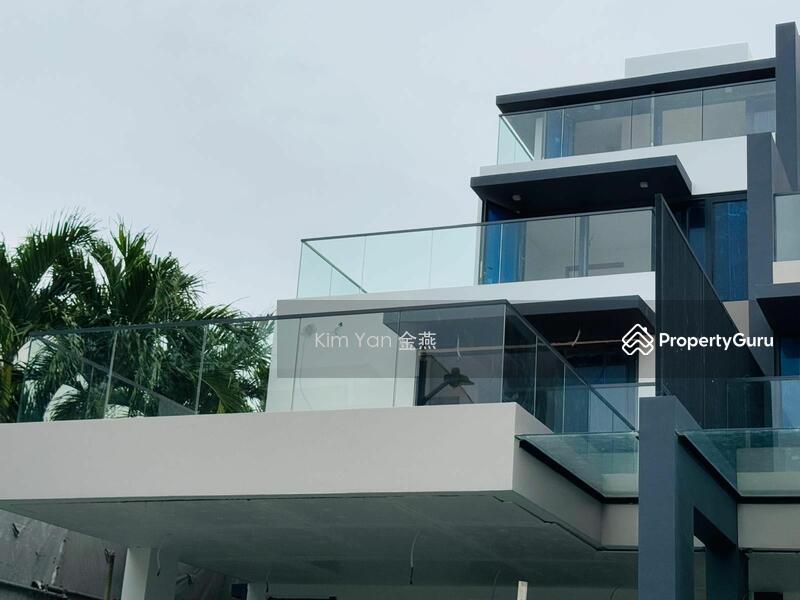 Semi-Detached for Sale, Brand new Semi-D, 4 levels with Lift & Swimming Pool, 5 bedrooms ensuite, modern with roof terrace, SGD 7,380,000 | 999-year lease
