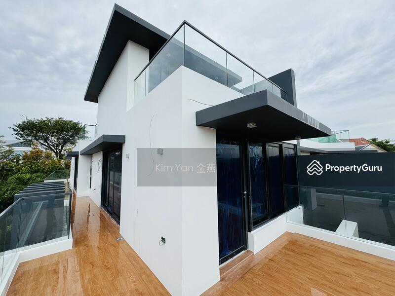 Semi-Detached for Sale, Brand new Semi-D, 4 levels with Lift & Swimming Pool, 5 bedrooms ensuite, modern with roof terrace, SGD 7,380,000 | 999-year lease