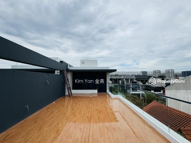 Semi-Detached for Sale, Brand new Semi-D, 4 levels with Lift & Swimming Pool, 5 bedrooms ensuite, modern with roof terrace, SGD 7,380,000 | 999-year lease