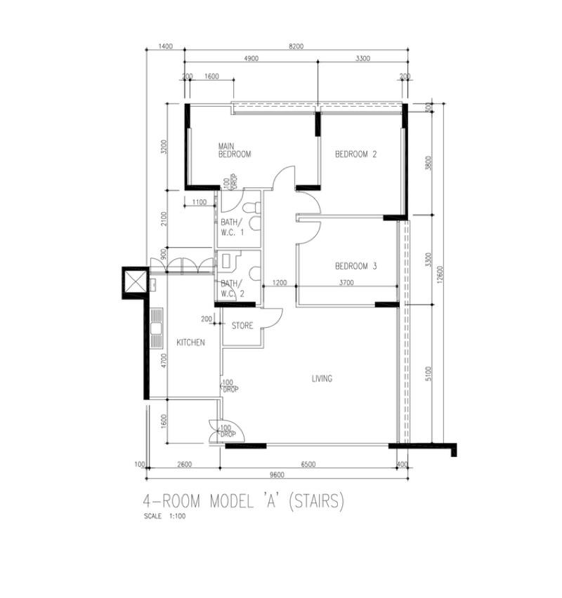 HDB Apartment for Sale, 411 Eunos Road 5 HDB Apartment For Sale, $820,000, 3 Bed 2 Bath 1,151 sqft $712.00 psf, SGD 820,000 | 99-year Leasehold