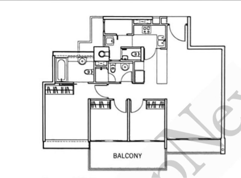Apartment for Sale, The Centris Apartment For Sale, $1,980,000, 3 Bed 2 Bath 1,152 sqft $1,719.00 psf, SGD 1,980,000 | 99-year Leasehold