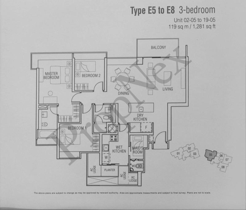 Condominium for Sale, Domain 21 Condominium For Sale, $2,900,000, 3 Bed 3 Bath 1,281 sqft $2,264.00 psf, SGD 2,900,000 | 99-year Leasehold