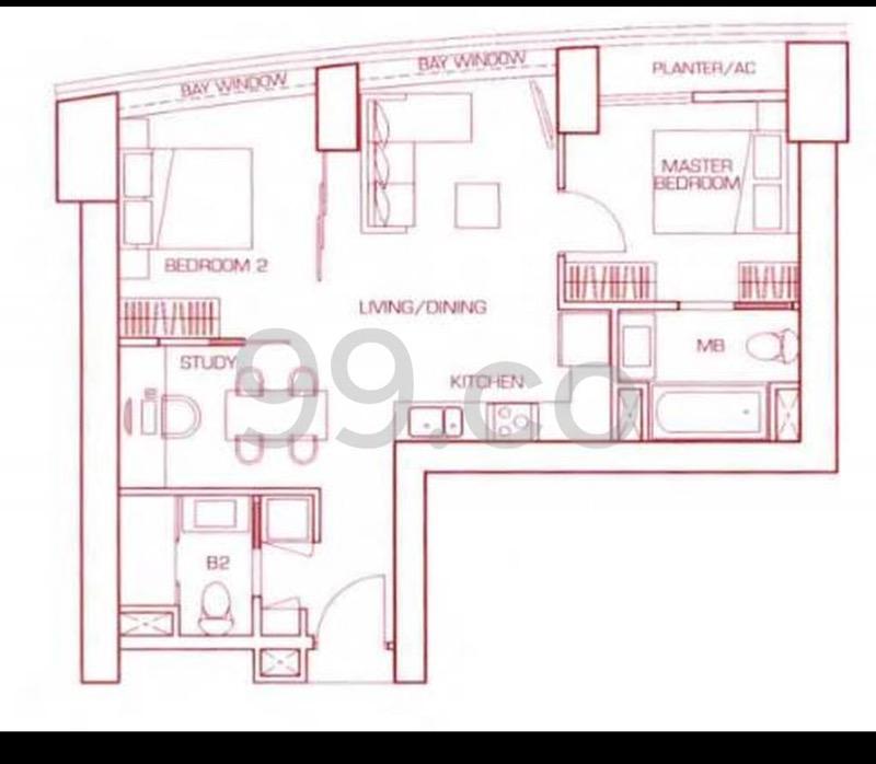 Condominium for Sale, The Sail @ Marina Bay Condominium For Sale, $1,729,999, 3 Bed 2 Bath 861 sqft $2,009.00 psf, SGD 1,729,999 | 99-year Leasehold