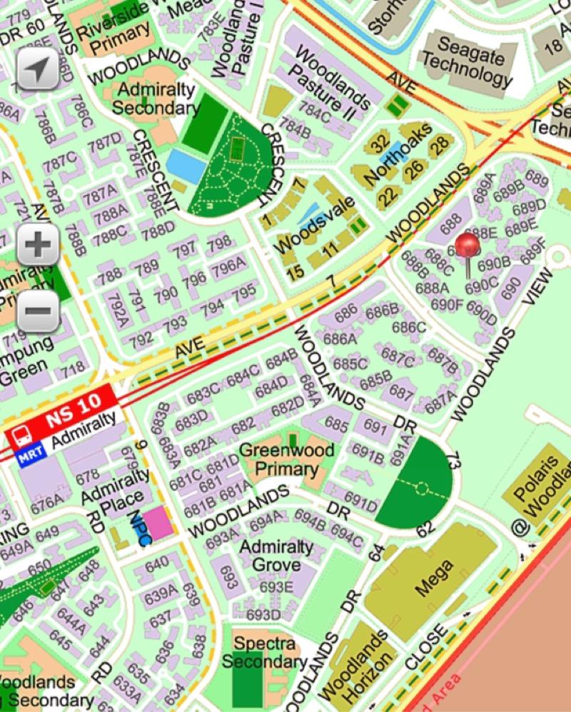 690C Woodlands Drive 75 HDB Apartment For Sale, $615,000, 3 Bed 2 Bath 1,184 sqft $519.00 psf