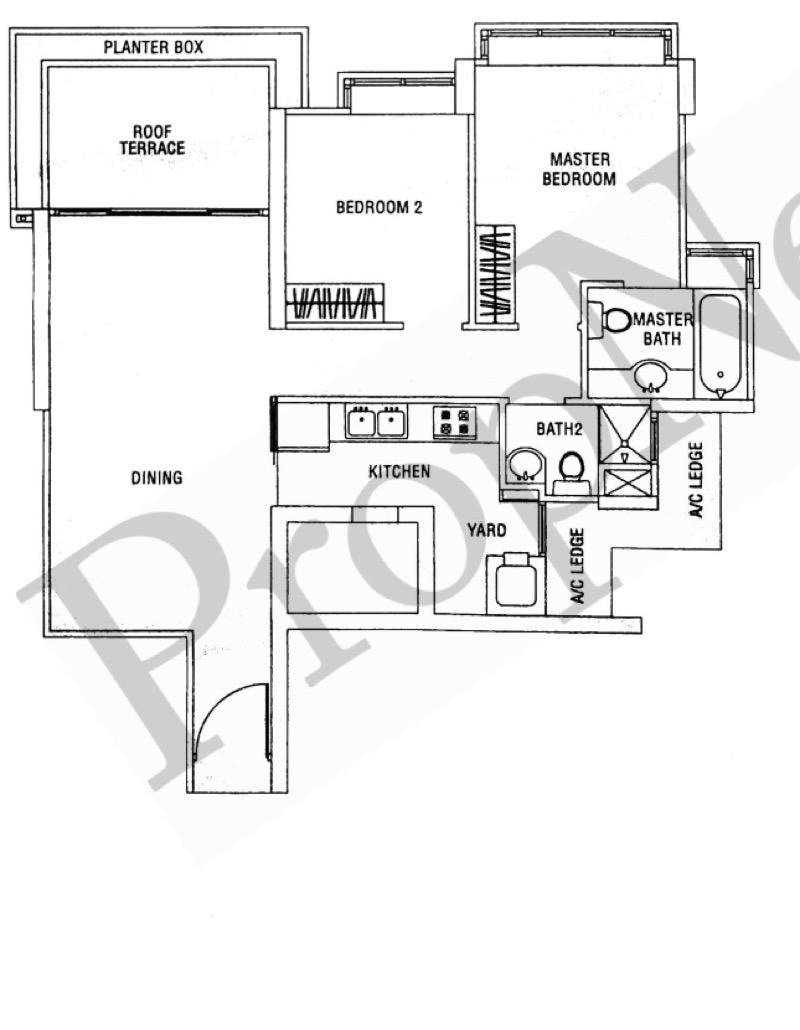 Condominium for Sale, The Jade Condominium For Sale, $1,499,999, 2 Bed 2 Bath 1,012 sqft $1,482.00 psf, SGD 1,499,999 | 99-year Leasehold