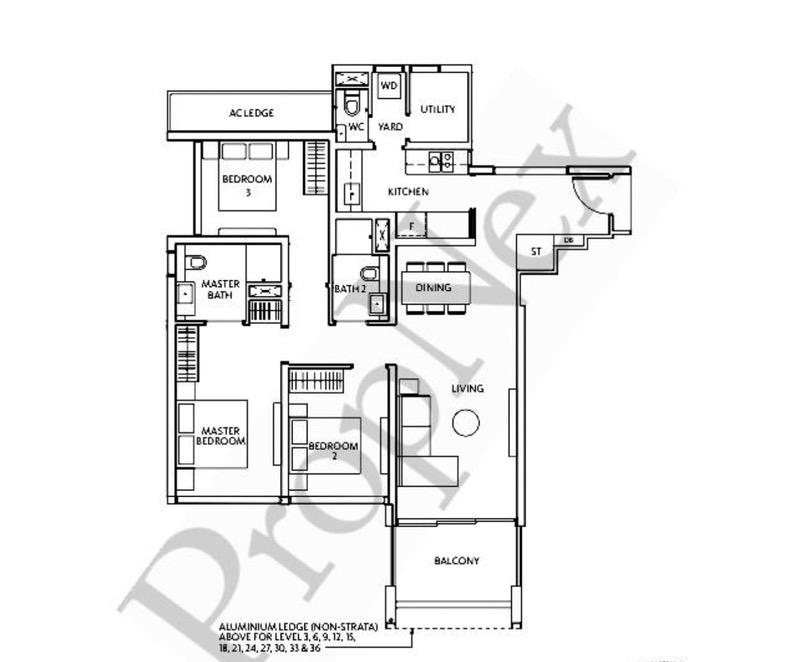 Condominium for Sale, Riviere Condominium For Sale, $3,880,000, 3 Bed 3 Bath 1,216 sqft $3,191.00 psf, SGD 3,880,000 | 99-year Leasehold