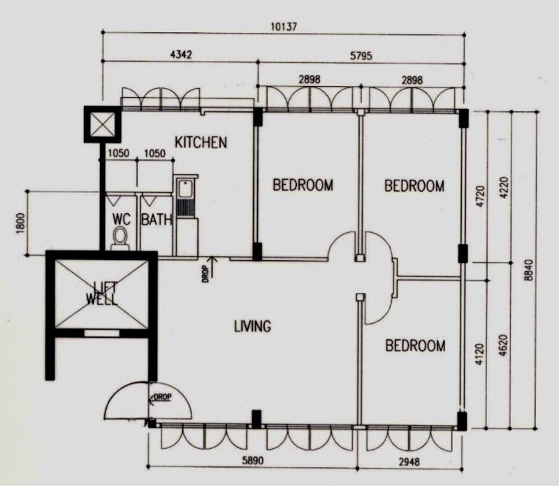 HDB Apartment for Sale, 209 Toa Payoh North HDB Apartment For Sale, $518,000, 3 Bed 1 Bath 871 sqft $595.00 psf, SGD 518,000 | 99-year Leasehold