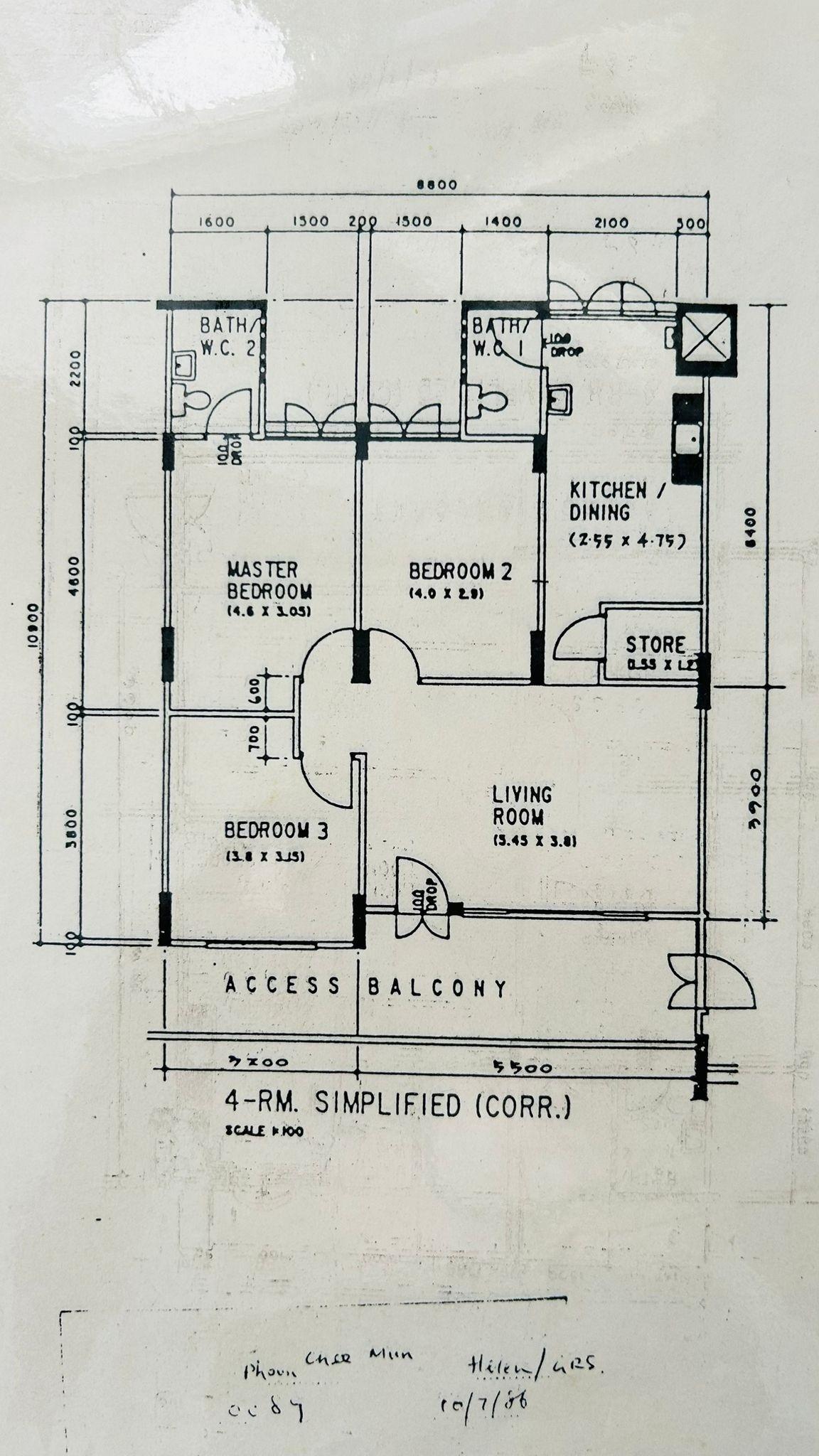 175 Bishan Street 13 HDB Apartment For Sale, $705,000, 3 Bed 2 Bath 893 sqft $789.00 psf