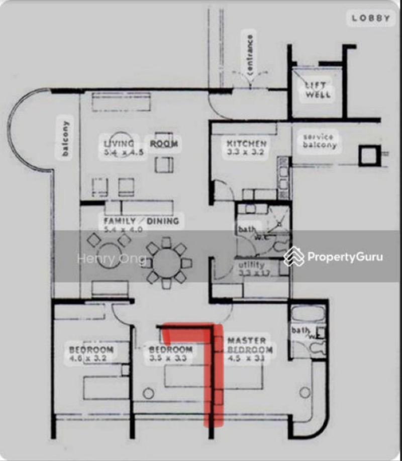 Apartment for Sale, NEPTUNE COURT Apartment For Sale, $1,850,000, 3 Bed 2 Bath 1,636 sqft $1,131.00 psf, SGD 1,850,000