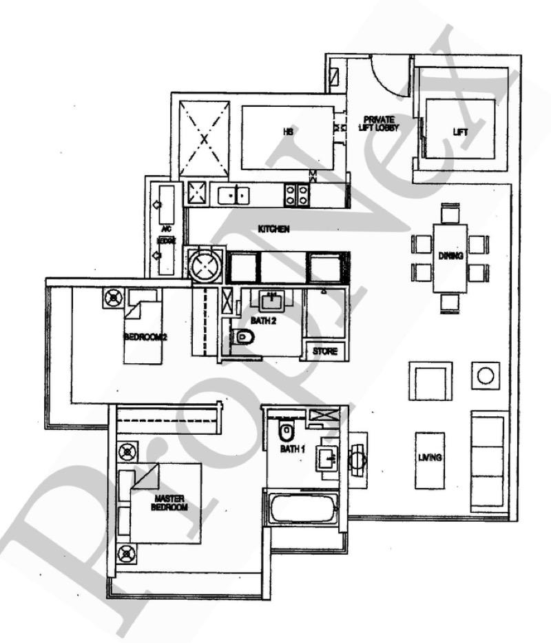 Condominium for Sale, The Metz Condominium For Sale, $2,698,880, 2 Bed 2 Bath 1,023 sqft $2,638.00 psf, SGD 2,698,880 | Freehold