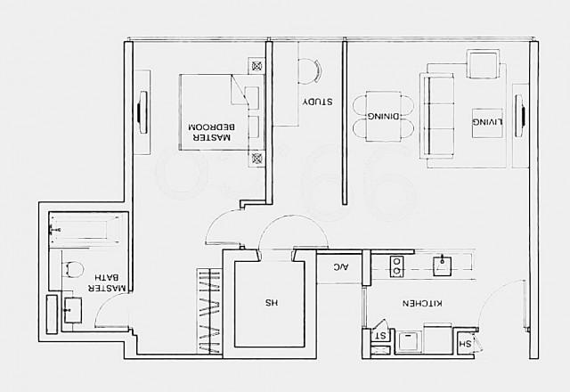 Condominium for Sale, Wilkie Studio Condominium For Sale, $1,300,000, 1 Bed 1 Bath 764 sqft $1,702.00 psf, SGD 1,300,000 | Freehold