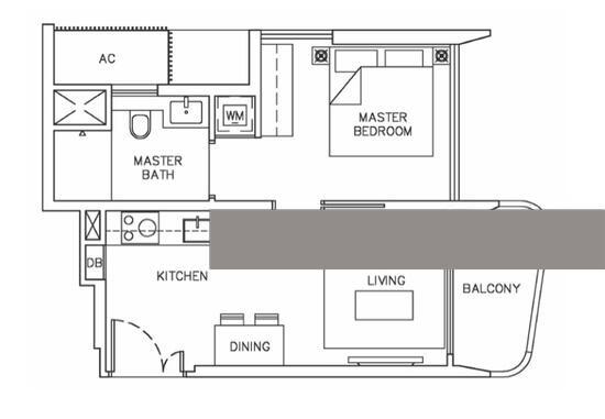 Apartment for Sale, Coastline Residences Apartment For Sale, $1,300,000, 1 Bed 1 Bath 452 sqft $2,876.00 psf, SGD 1,300,000 | Freehold