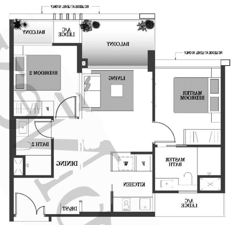 BOTANIQUE AT BARTLEY Condominium For Sale, $1,500,000, 2 Bed 2 Bath 732 sqft $2,049.00 psf