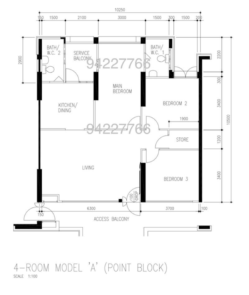 HDB Apartment for Sale, 40 Jalan Rumah Tinggi HDB Apartment For Sale, $790,000, 3 Bed 2 Bath 1,076 sqft $734.00 psf, SGD 790,000 | 99-year Leasehold