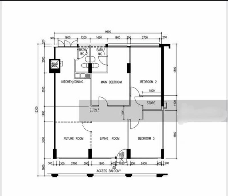 HDB Apartment for Sale, 406 Choa Chu Kang Avenue 3 HDB Apartment For Sale, $580,000, 3 Bed 2 Bath 1,119 sqft $518.00 psf, SGD 580,000 | 99-year Leasehold