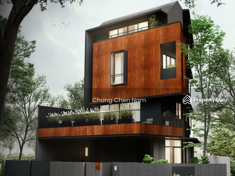 Prop-GPT: Semi-Detached: D14  BRAND NEW 3.5 STY SEMI-D, 8 ENSUITES, LIFT & POOL.5 MINS WALK TO KEMBANGAN MRT.BY RENOWNED ARCHITECT