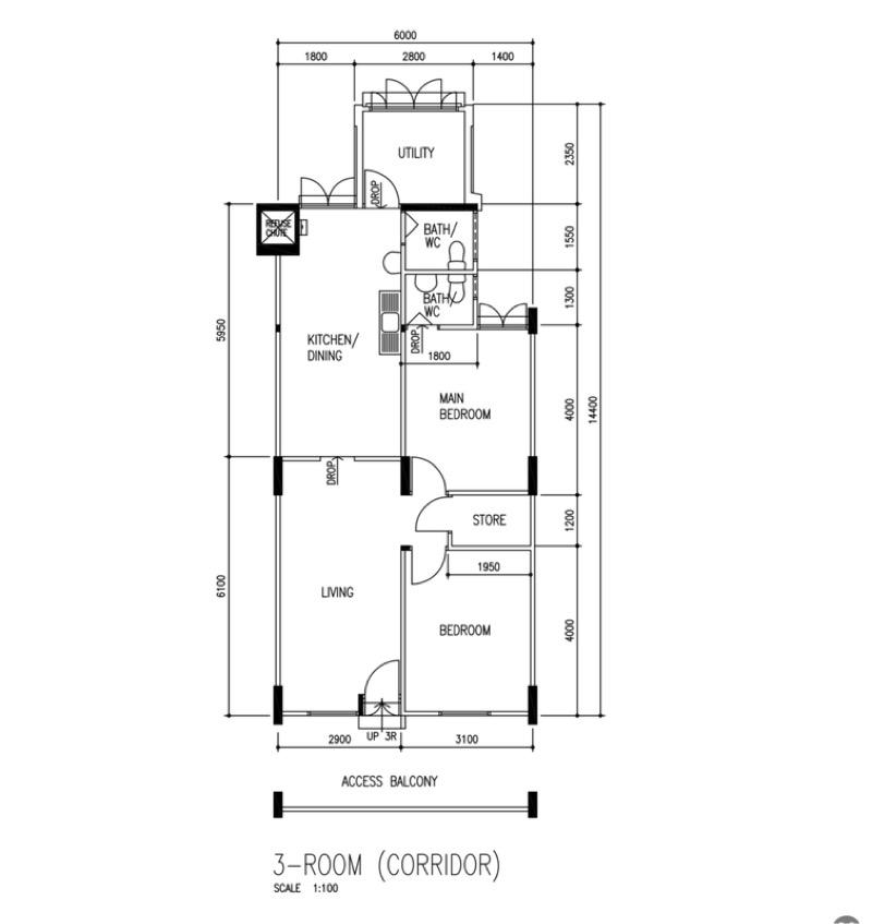 HDB Apartment for Sale, 31 Marsiling Drive HDB Apartment For Sale, $380,000, 2 Bed 2 Bath 785 sqft $484.00 psf, SGD 380,000 | 99-year Leasehold