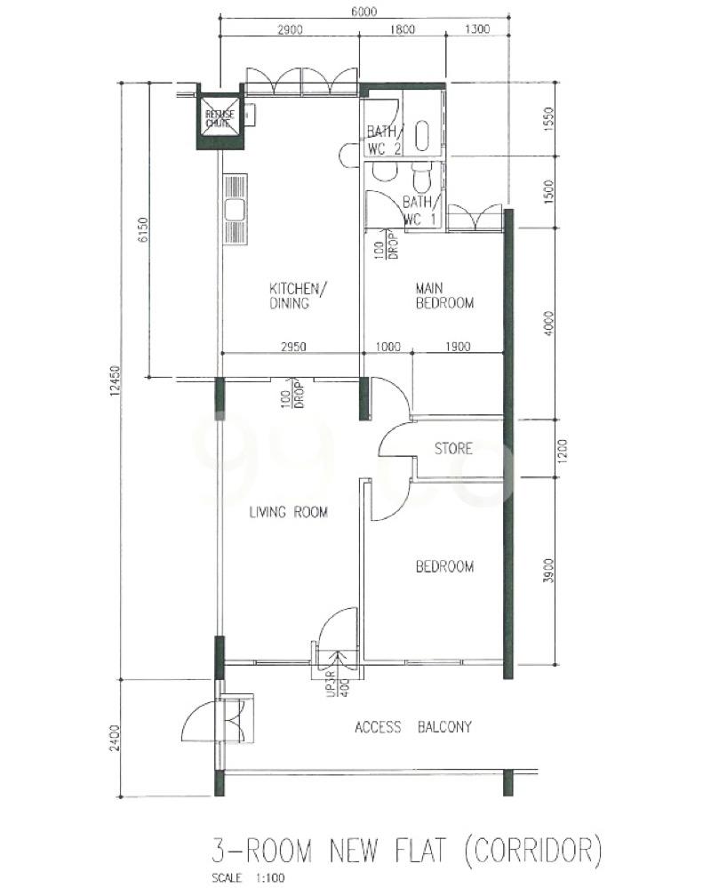 HDB Apartment for Sale, 138 Bedok North Street 2 HDB Apartment For Sale, $425,0002 Bath 7,760 sqft $55.00 psf, SGD 425,000 | 99-year Leasehold