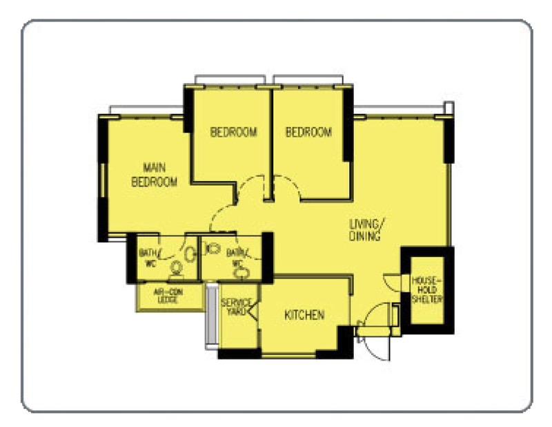 78 Lorong Limau HDB Apartment For Sale, $998,000, 3 Bed 2 Bath 1,001 sqft $997.00 psf