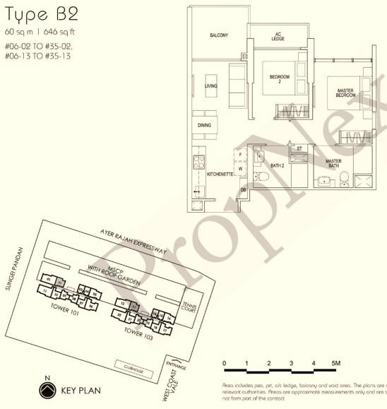 Parc Riviera Condominium For Sale, $1,100,000, 2 Bed 2 Bath 646 sqft $1,703.00 psf