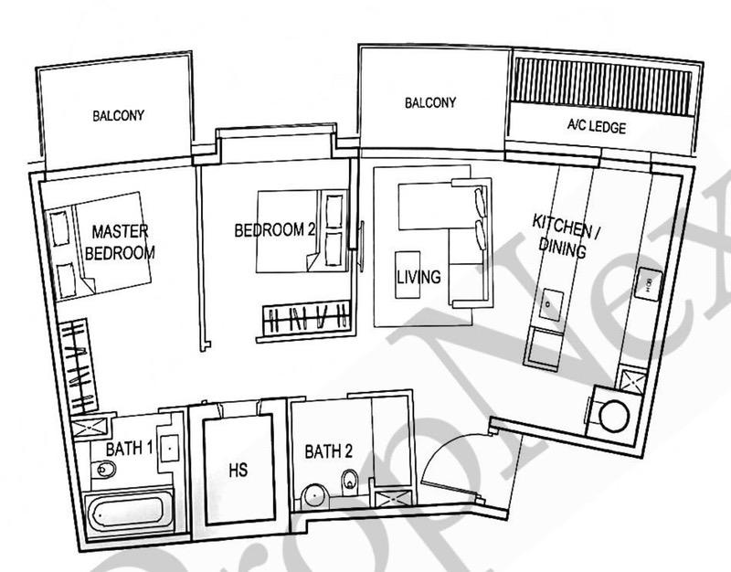 Reflections at Keppel Bay Condominium For Sale, $1,900,000, 2 Bed 2 Bath 1,076 sqft $1,766.00 psf