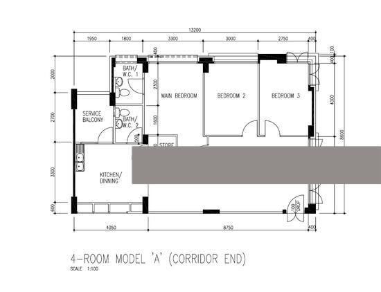 354 Woodlands Avenue 1 HDB Apartment For Sale, $610,000, 3 Bed 2 Bath 1,098 sqft $556.00 psf