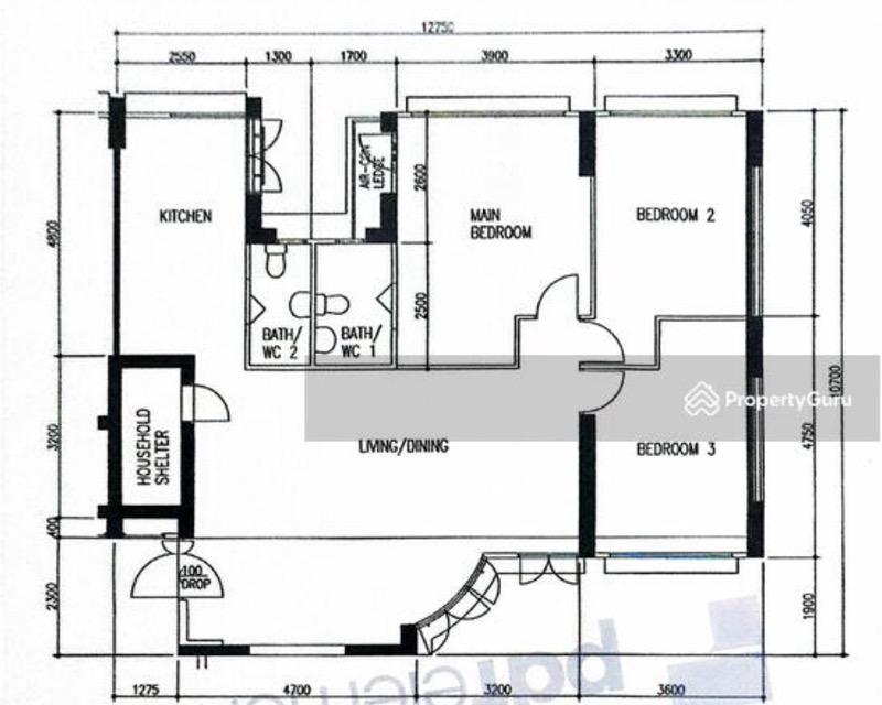 687B Choa Chu Kang Drive HDB Apartment For Sale, $598,000, 3 Bed 2 Bath 1,184 sqft $505.00 psf