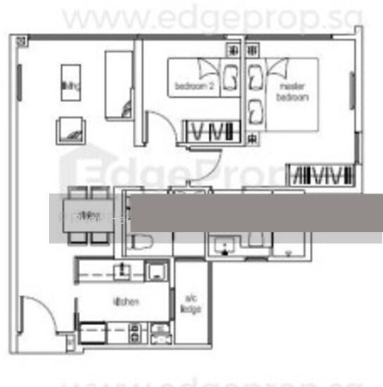 Condominium for Sale, Tree House Condominium For Sale, $1,238,000, 2 Bed 2 Bath 797 sqft $1,553.00 psf, SGD 1,238,000 | 99-year Leasehold