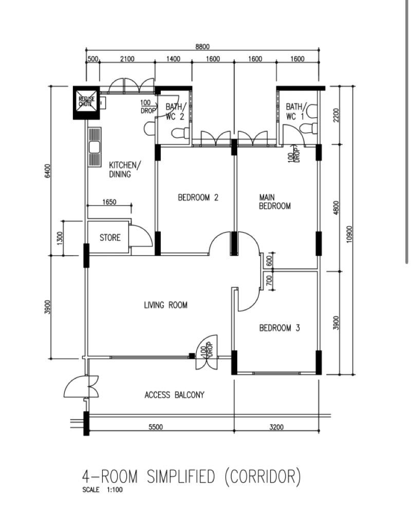 HDB Apartment for Sale, 205 Serangoon Central HDB Apartment For Sale, $730,000, 3 Bed 2 Bath 904 sqft $808.00 psf, SGD 730,000 | 99-year Leasehold