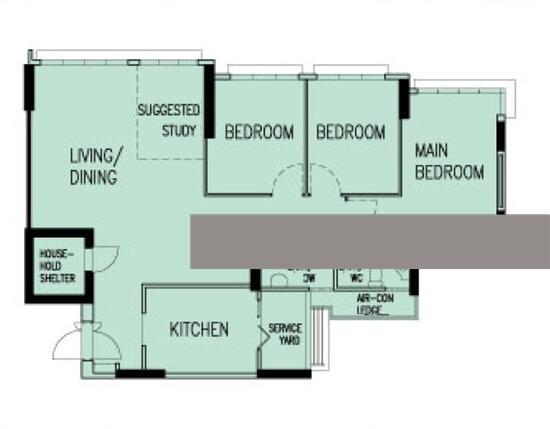 473A Upper Serangoon Crescent HDB Apartment For Sale, $958,000, 3 Bed 2 Bath 1,216 sqft $788.00 psf