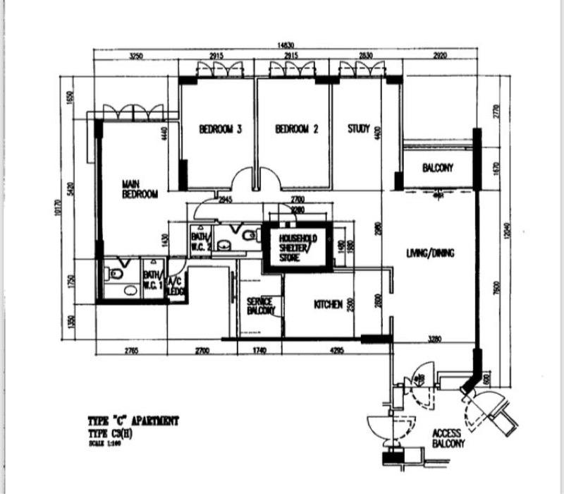 312A Anchorvale Lane HDB Apartment For Sale, $828,000, 4 Bed 2 Bath 1,367 sqft $606.00 psf
