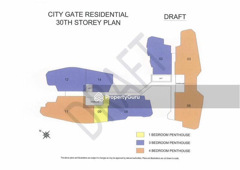 Apartment for Sale, City Gate, SGD 1,588,888 | 99-year lease