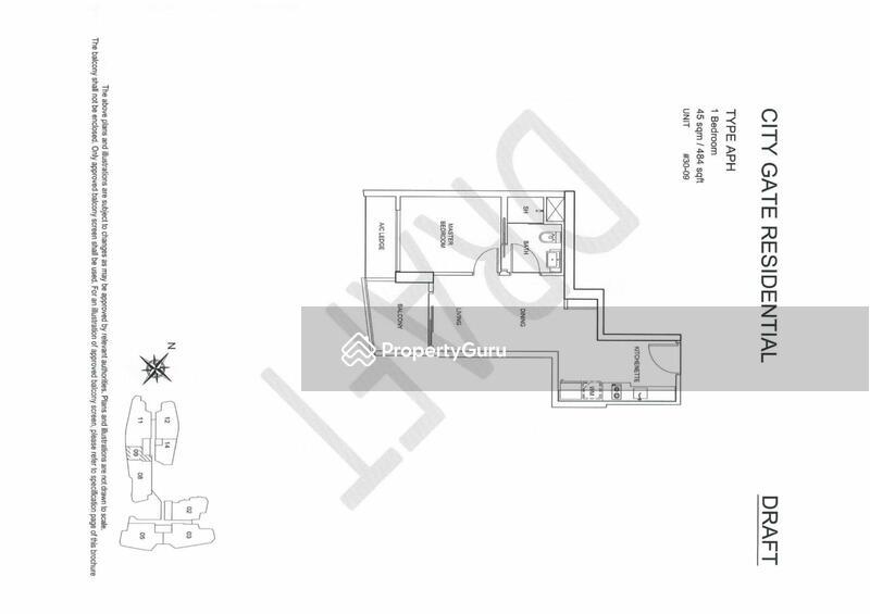Apartment for Sale, City Gate, SGD 1,588,888 | 99-year lease