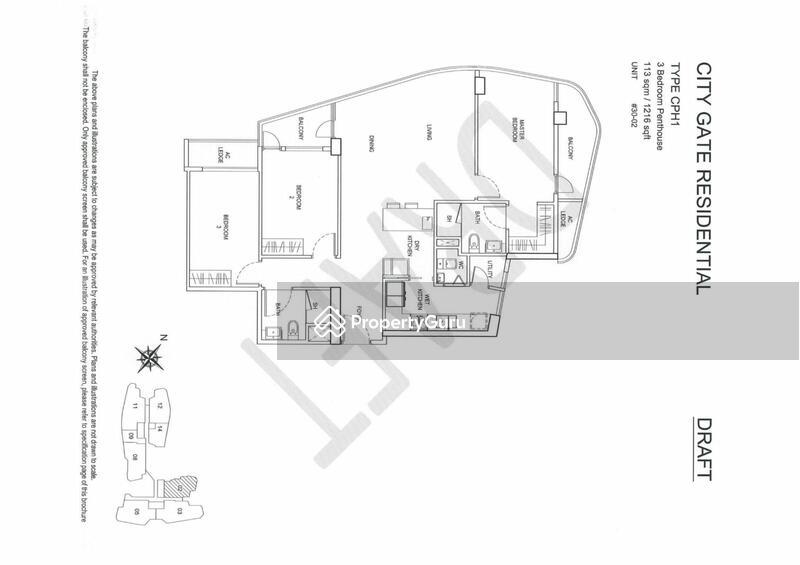 Apartment for Sale, City Gate, SGD 1,588,888 | 99-year lease