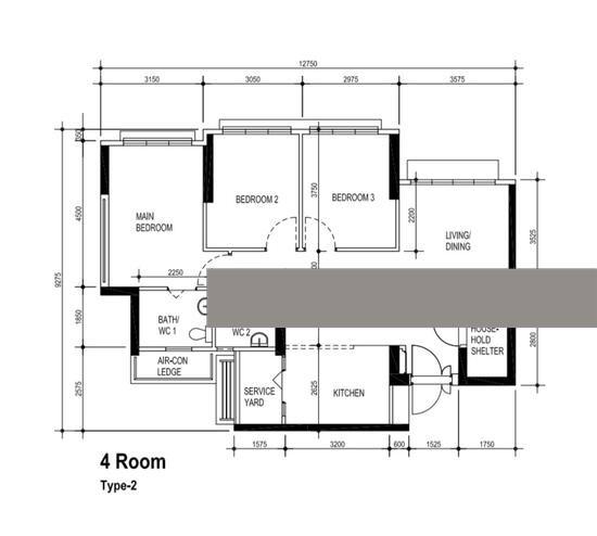 101B Canberra Street HDB Apartment For Sale, $588,000, 3 Bed 2 Bath 1,001 sqft $587.00 psf