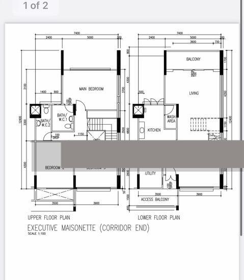 615 Hougang Avenue 8 HDB Apartment For Sale, $1,050,000, 4 Bed 3 Bath 1,603 sqft $655.00 psf