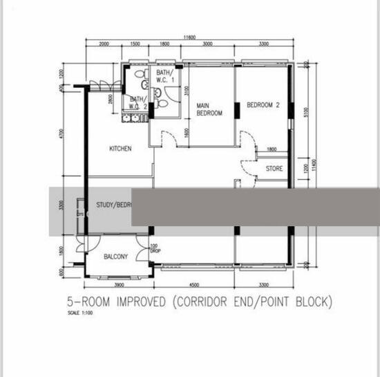 518 Pasir Ris Street 52 HDB Apartment For Sale, $880,000, 3 Bed 2 Bath 1,388 sqft $634.00 psf