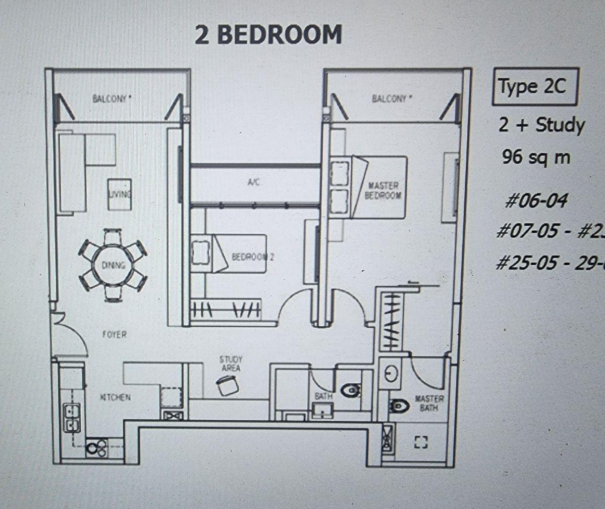 Kallang Riverside Condominium For Sale, $2,800,000, 2 Bed 2 Bath 1,033 sqft $2,711.00 psf