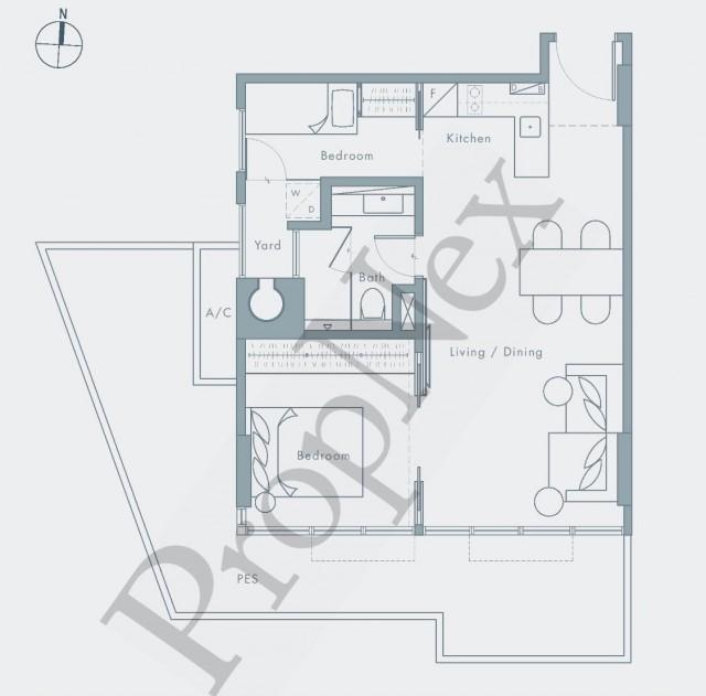 The Montana Condominium For Sale, $1,288,000, 2 Bed 1 Bath 614 sqft $2,098.00 psf