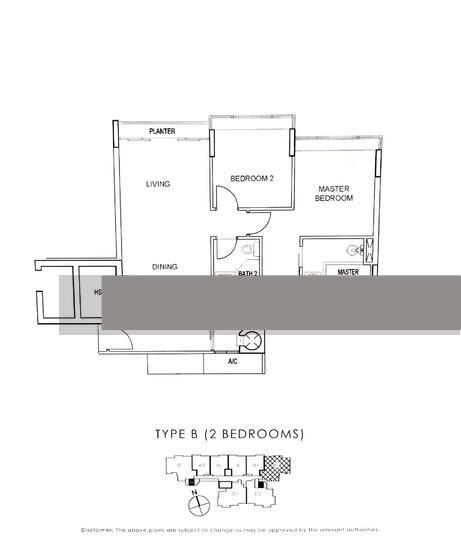 Condominium for Sale, Vida Condominium For Sale, $2,200,000, 2 Bed 2 Bath 861 sqft $2,555.00 psf, SGD 2,200,000 | Freehold