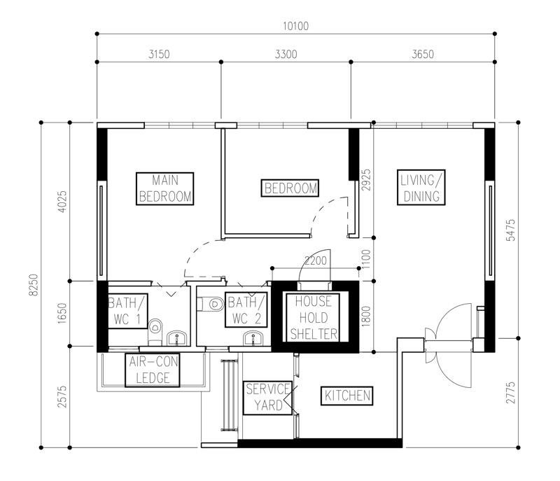 118A Alkaff Crescent HDB Apartment For Sale, $799,000, 2 Bed 2 Bath 731 sqft $1,093.00 psf